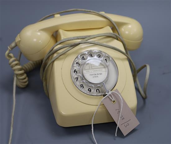 A white BT phone (re-wired)